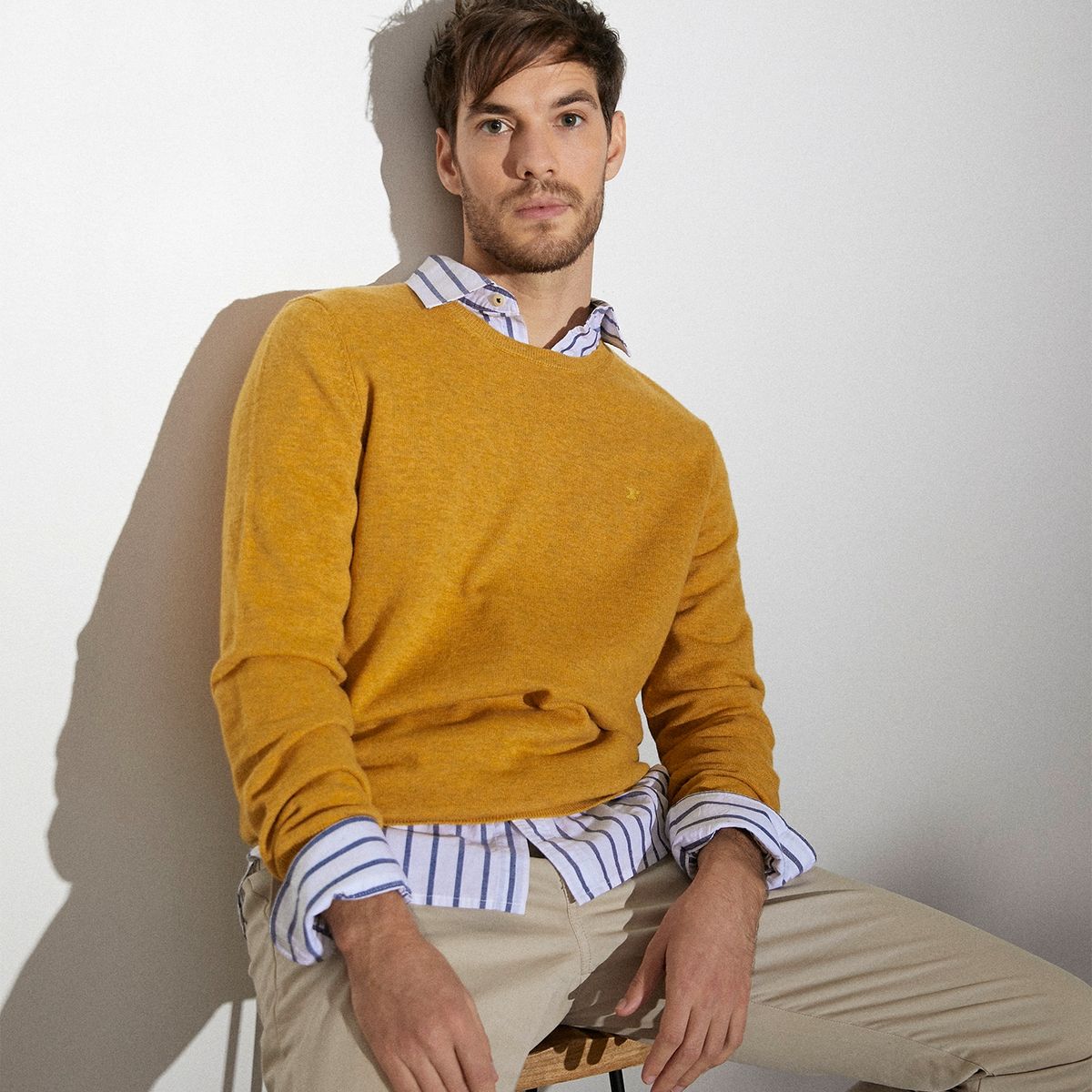 WOLF&HANK - Wolf & Hank Sweater Cuello Redondo 100% Lana Merino Hombre