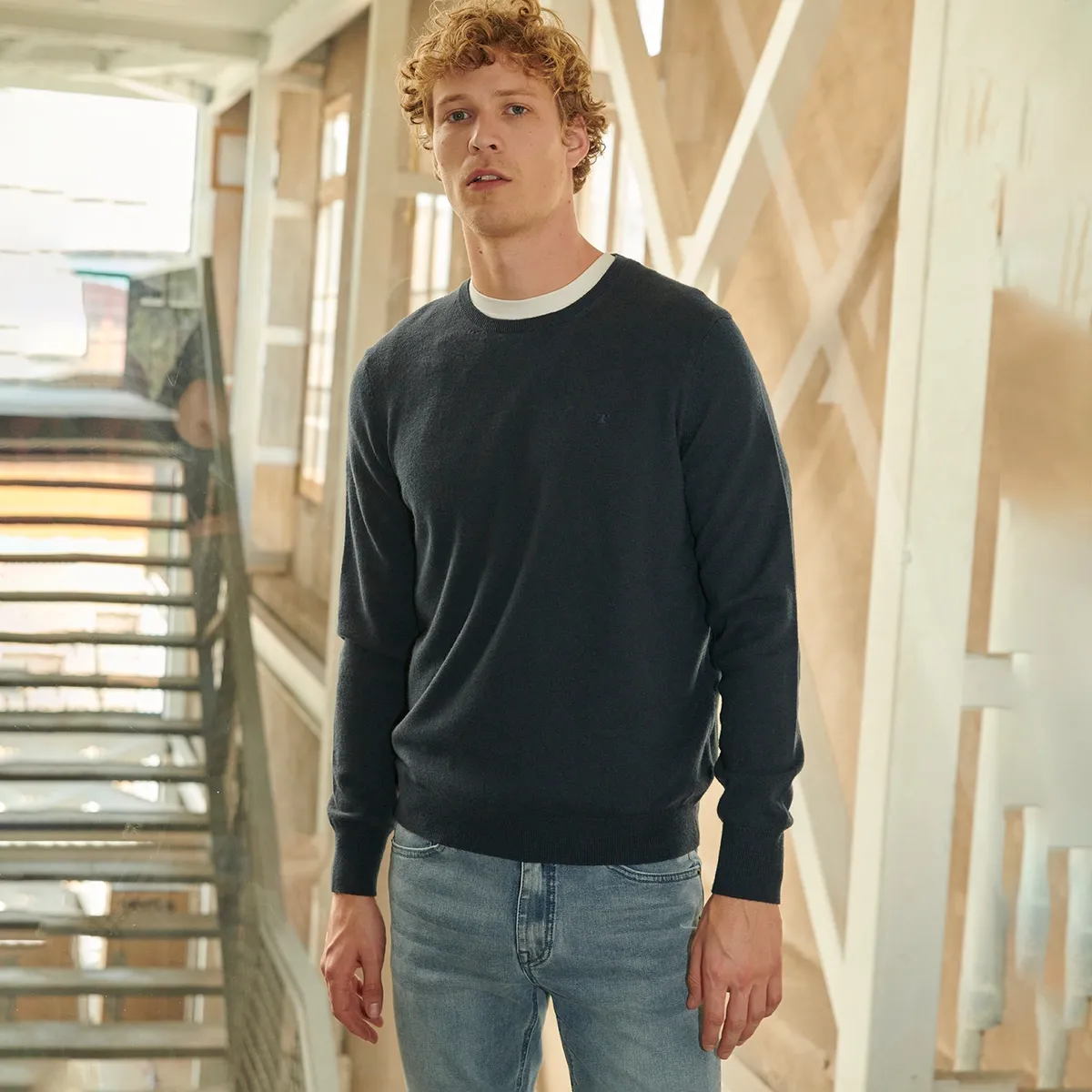 WOLF&HANK - Wolf & Hank Sweater Cuello Redondo 100% Lana Merino Hombre