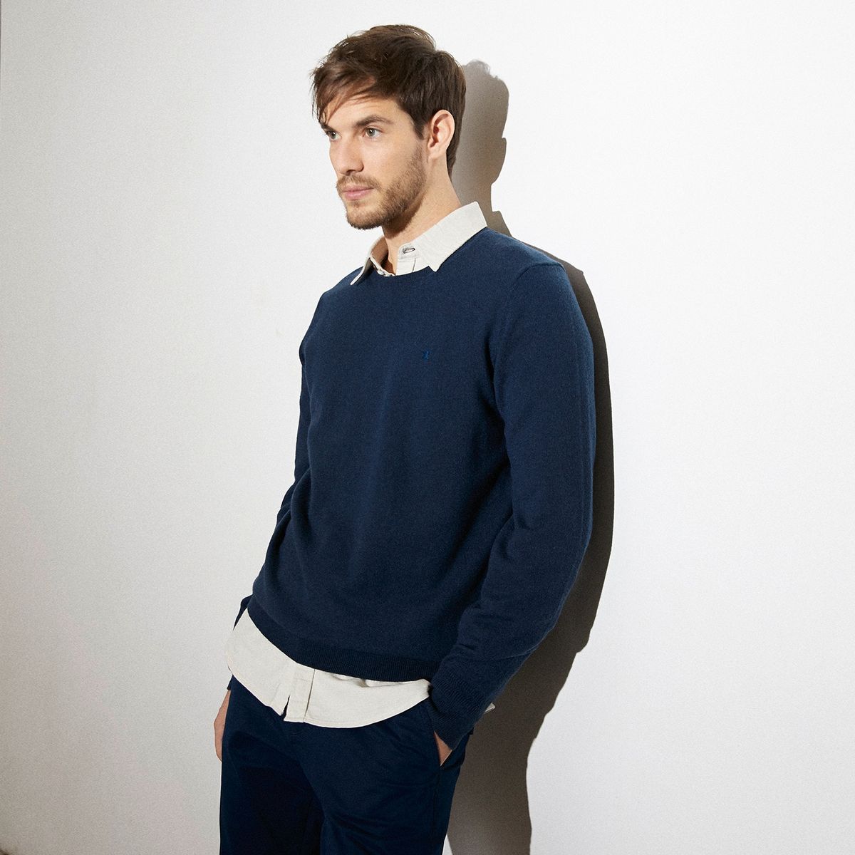 WOLF&HANK - Wolf & Hank Sweater Cuello Redondo 100% Lana Merino Hombre