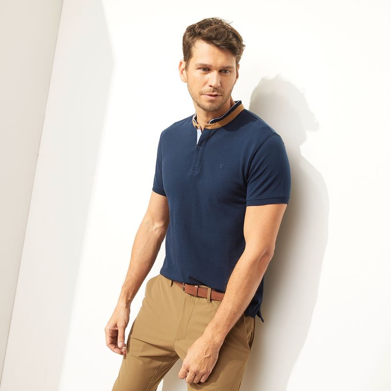 WOLF&HANK - Wolf & Hank Polera Pique 100% Algodón Premium Hombre