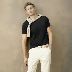 WOLF&HANK - Polera Manga Corta Algodón Cuello V Hombre