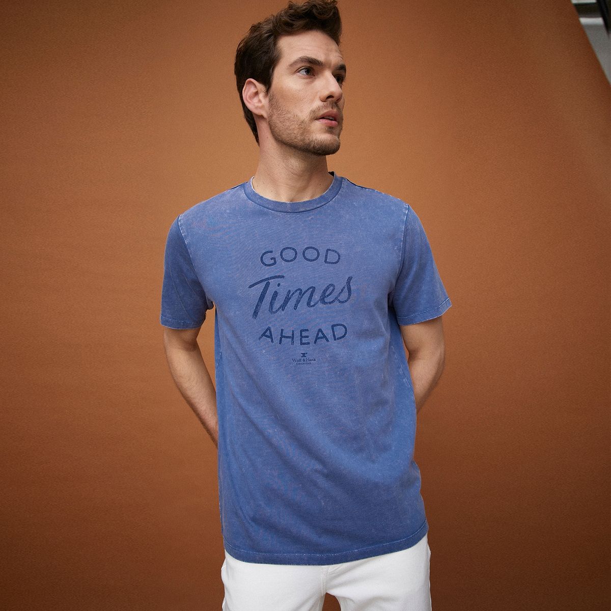 WOLF&HANK - Wolf&Hank Polera Manga Corta Algodón Hombre