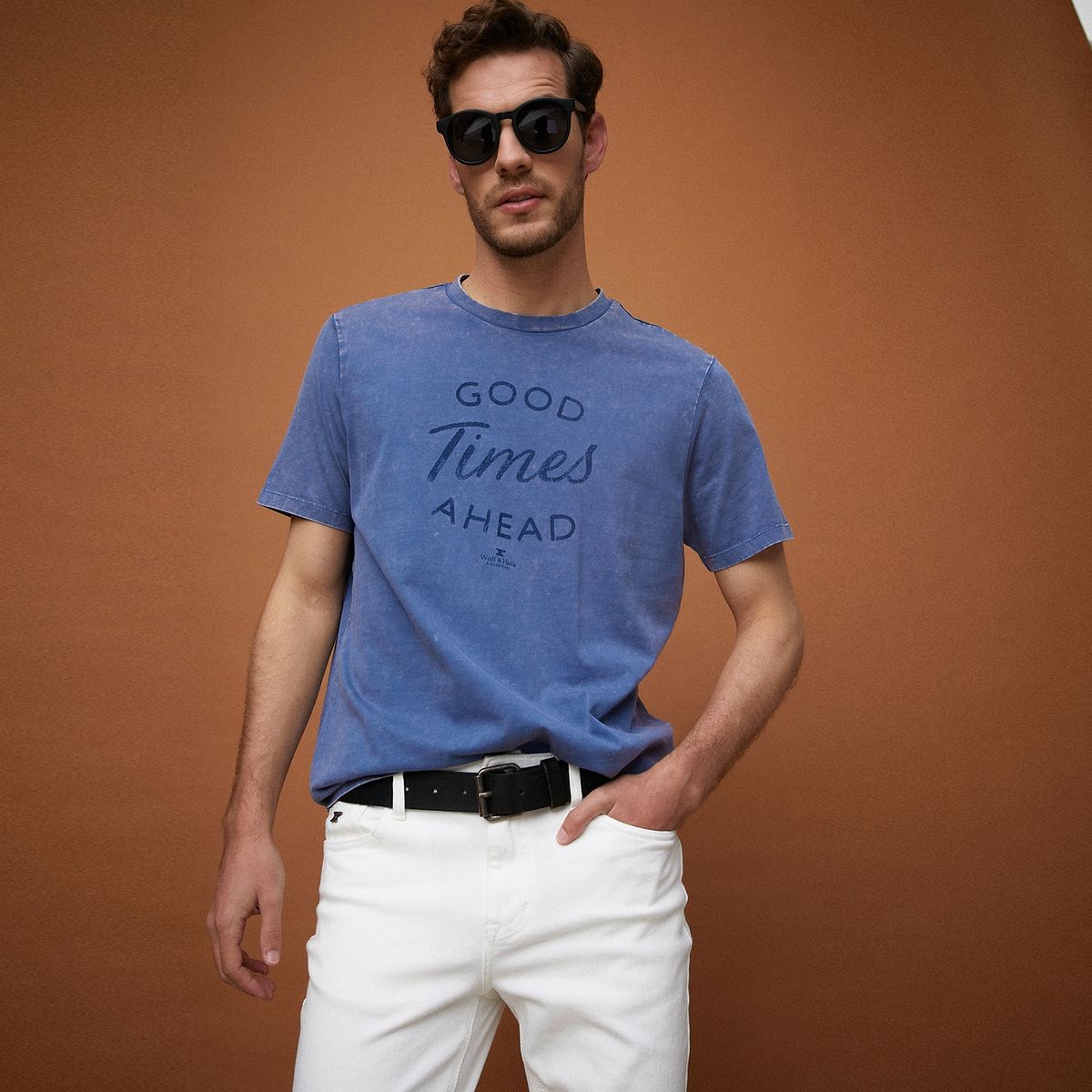 WOLF&HANK - Wolf&Hank Polera Manga Corta Algodón Hombre