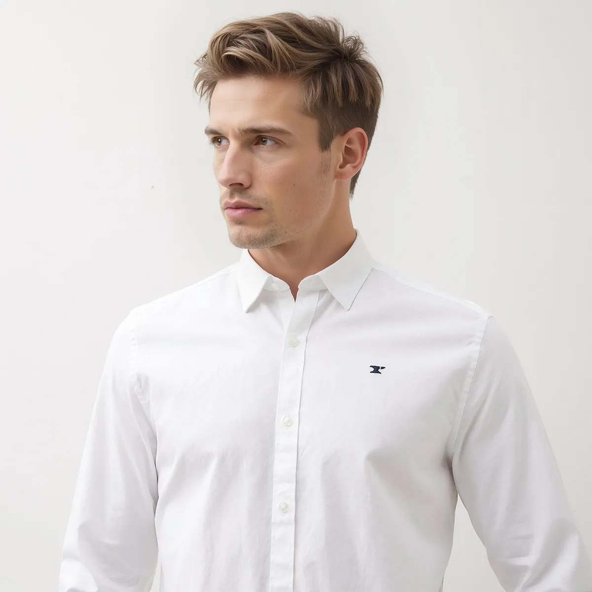 WOLF&HANK - Camisa Manga Larga Algodón Slim Fit Hombre Wolf&Hank