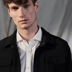 WOLF&HANK - Camisa Manga Larga Hombre Slim Fit Algodón