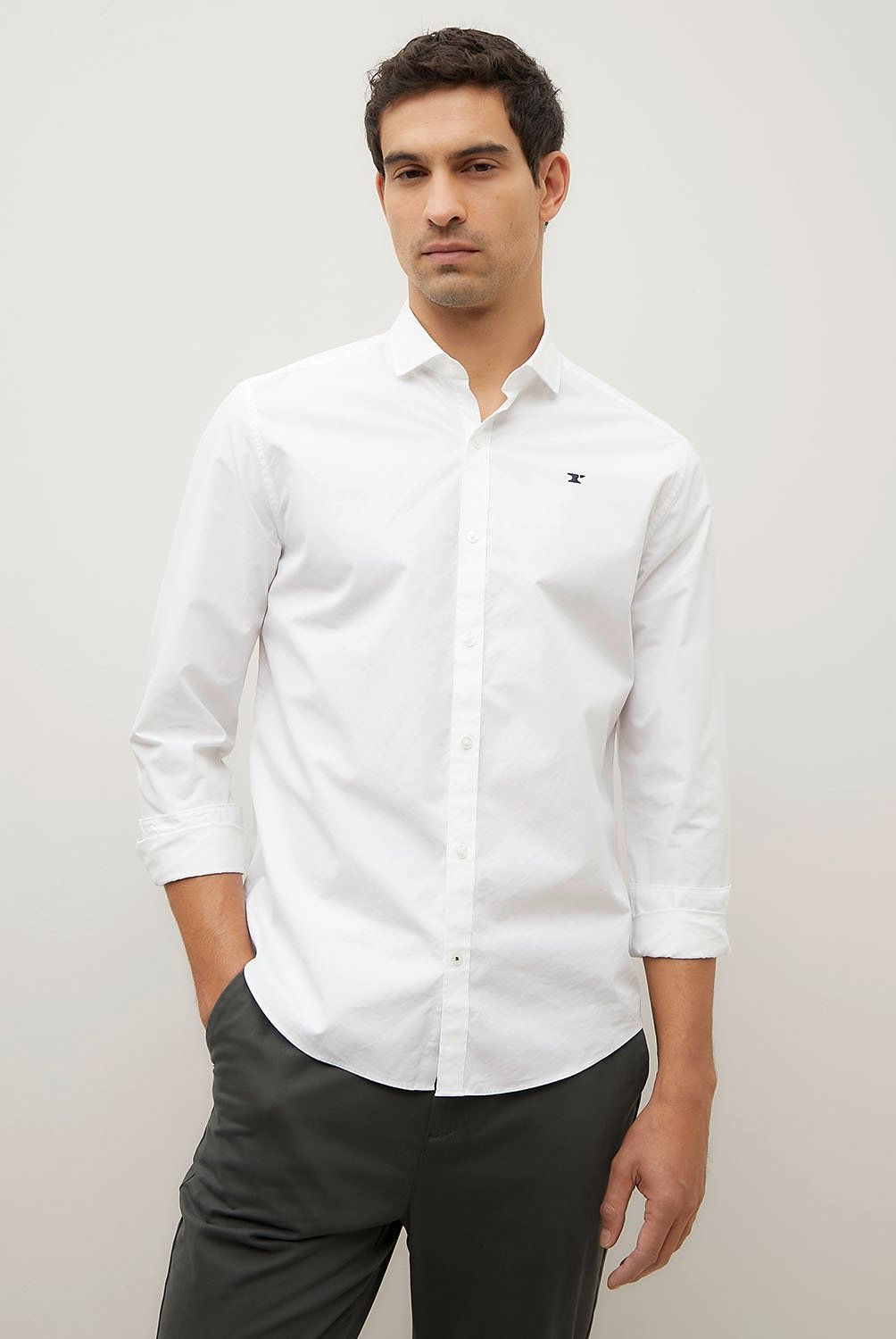 WOLF&HANK - Camisa Casual Hombre Wolf&Hank Slim Fit Algodón