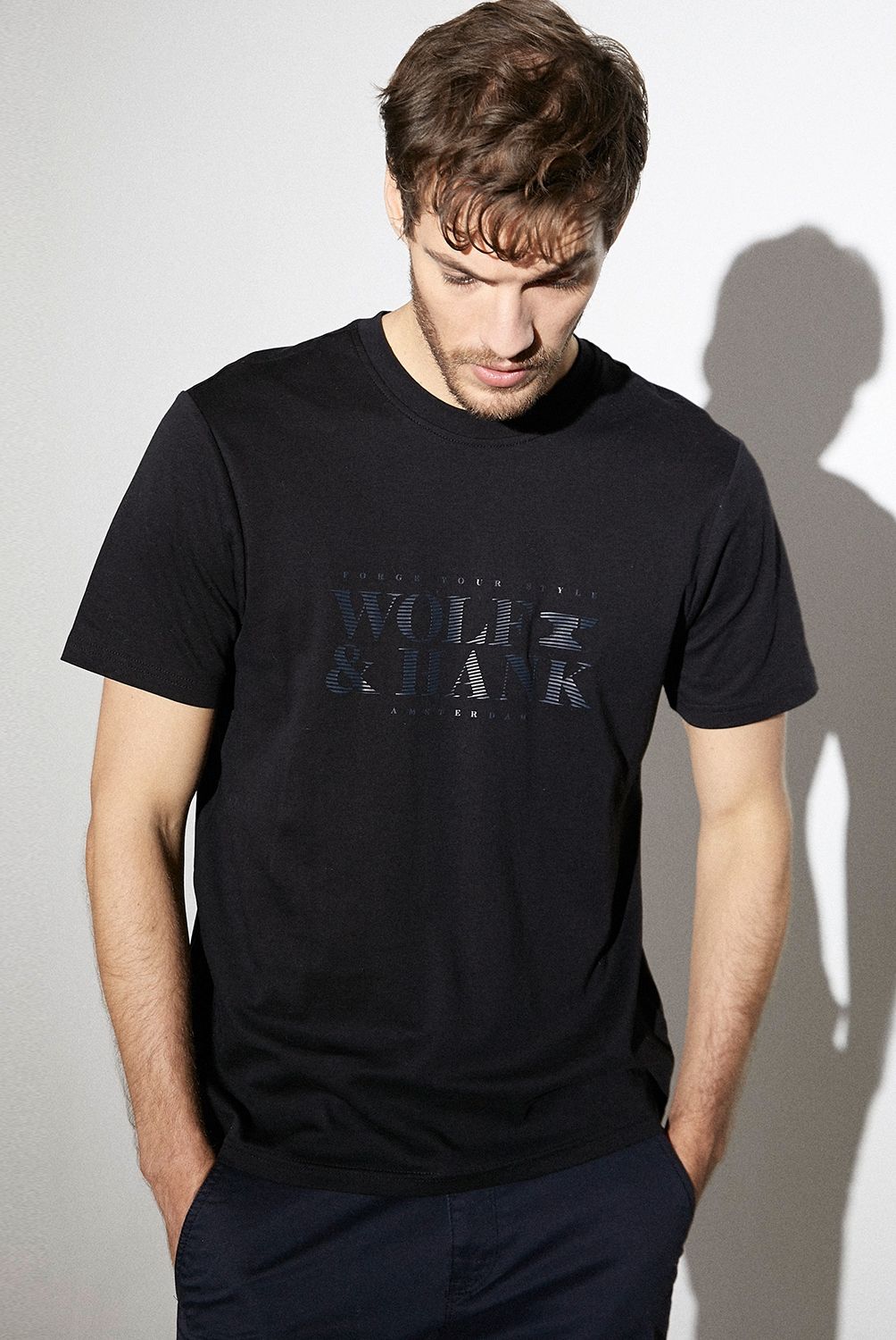 WOLF&HANK - Wolf & Hank Polera Cuello Redondo 100% Algodón Hombre