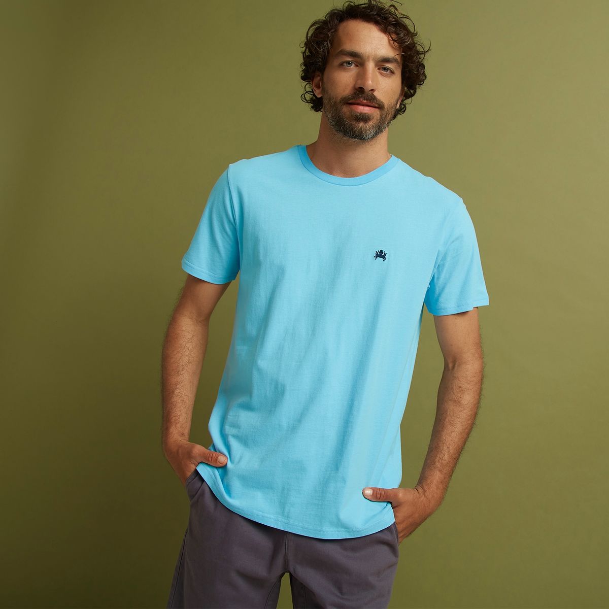 CASCAIS - Cascais Polera Manga Corta Algodón Hombre