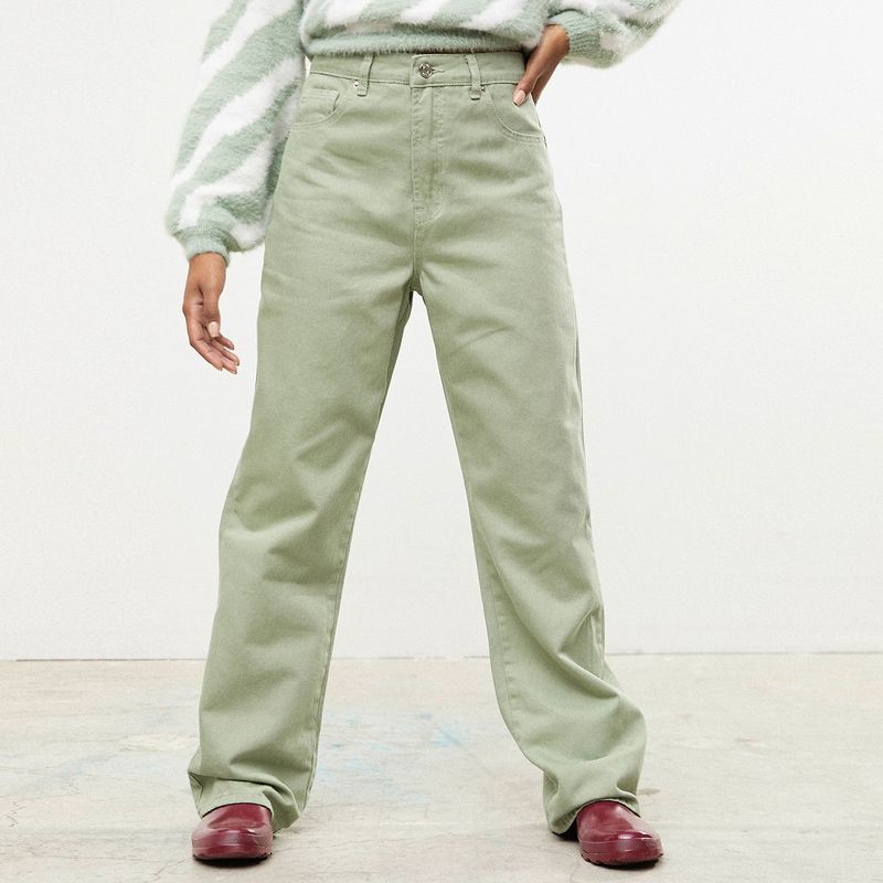 SYBILLA - Sybilla Jeans Wide Leg Tiro Alto Algodón Mujer