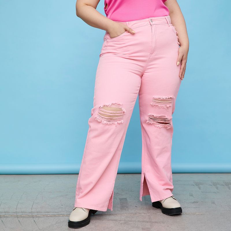SYBILLA - Sybilla Jeans Wide Leg Tiro Alto Mujer