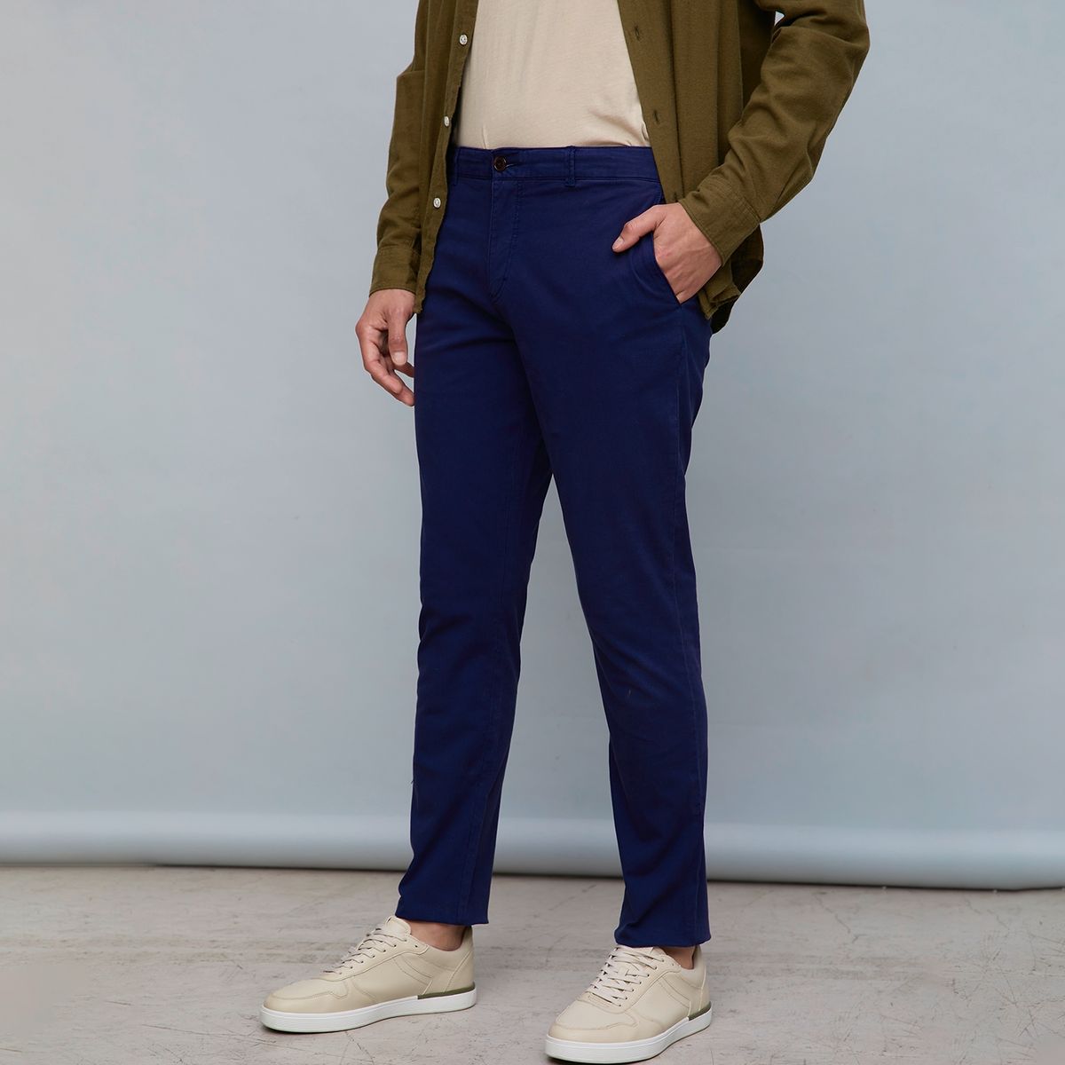 BASEMENT - Basement Pantalón Recto Fit Algodón Hombre