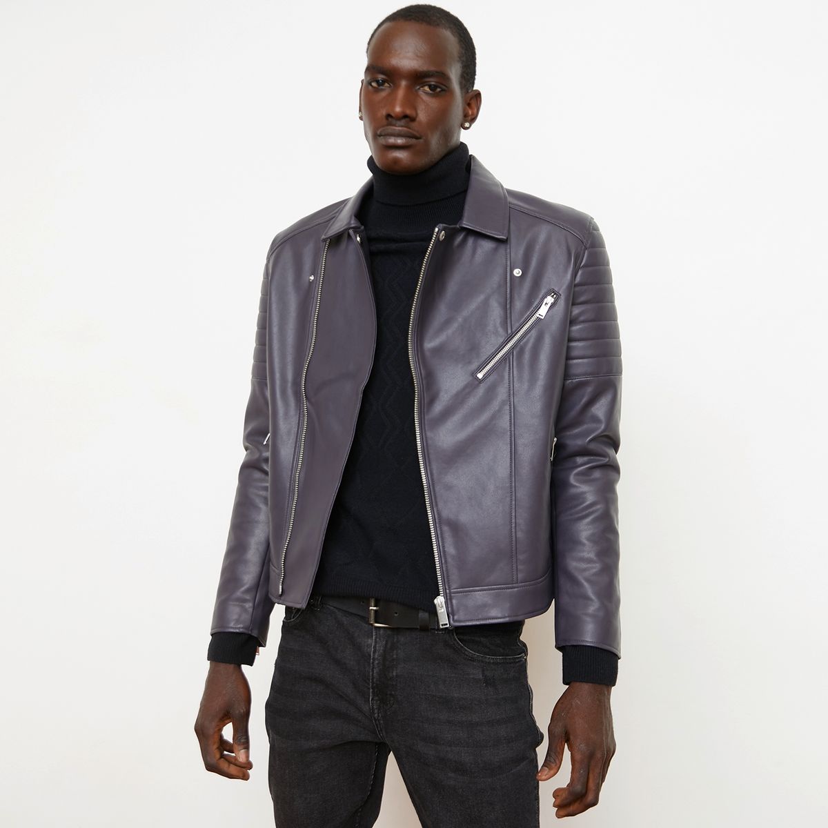 BASEMENT - Basement Chaqueta Biker Hombre