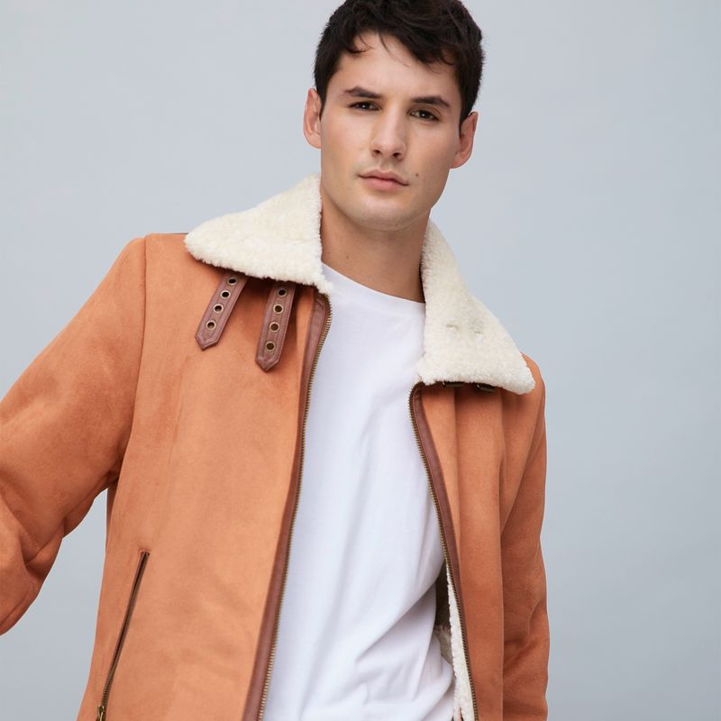 BASEMENT - Chaqueta Cuero Hombre