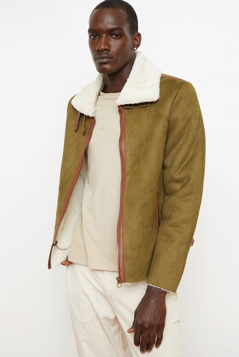 BASEMENT - Chaqueta Cuero Hombre