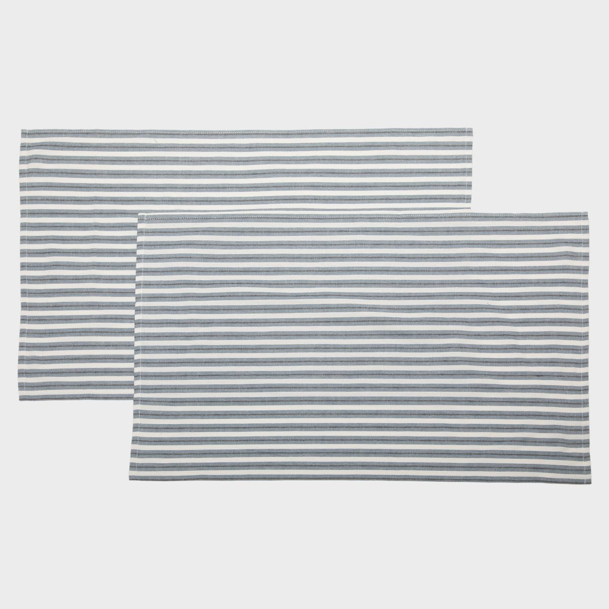 BASEMENT HOME - Set de 2 Paños Cocina Basement Home Yarn Dyed Algodón Gris