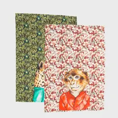 BASEMENT HOME - Set De 2 Paños De Cocina Estampados Animales