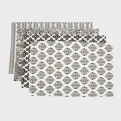 ROBERTA ALLEN - Paños De Cocina Block Print Algodón Set X2