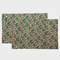 BASEMENT HOME - Set de Paños de Cocina Algodón Estampado Floral