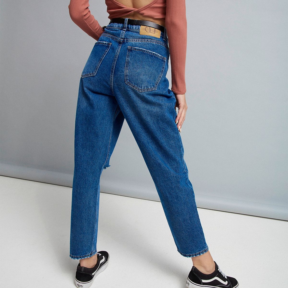 AMERICANINO - Americanino Jeans Mom Tiro Alto Mujer