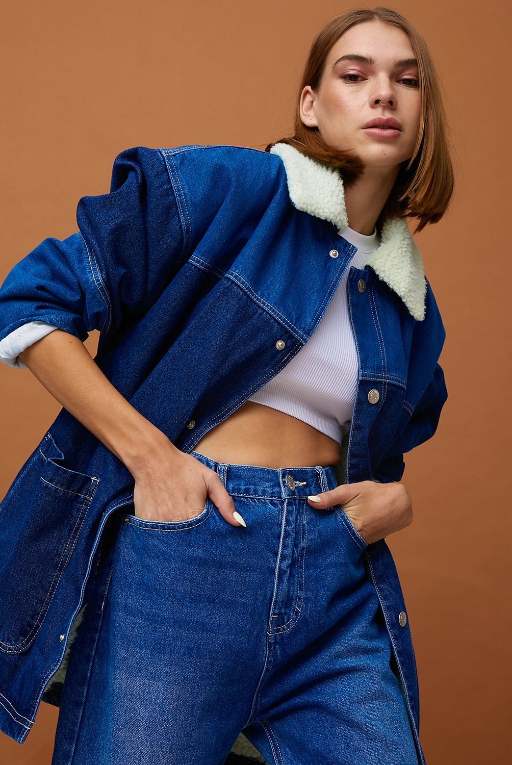 AMERICANINO - Chaqueta Jeans Chiporro Mujer Americanino