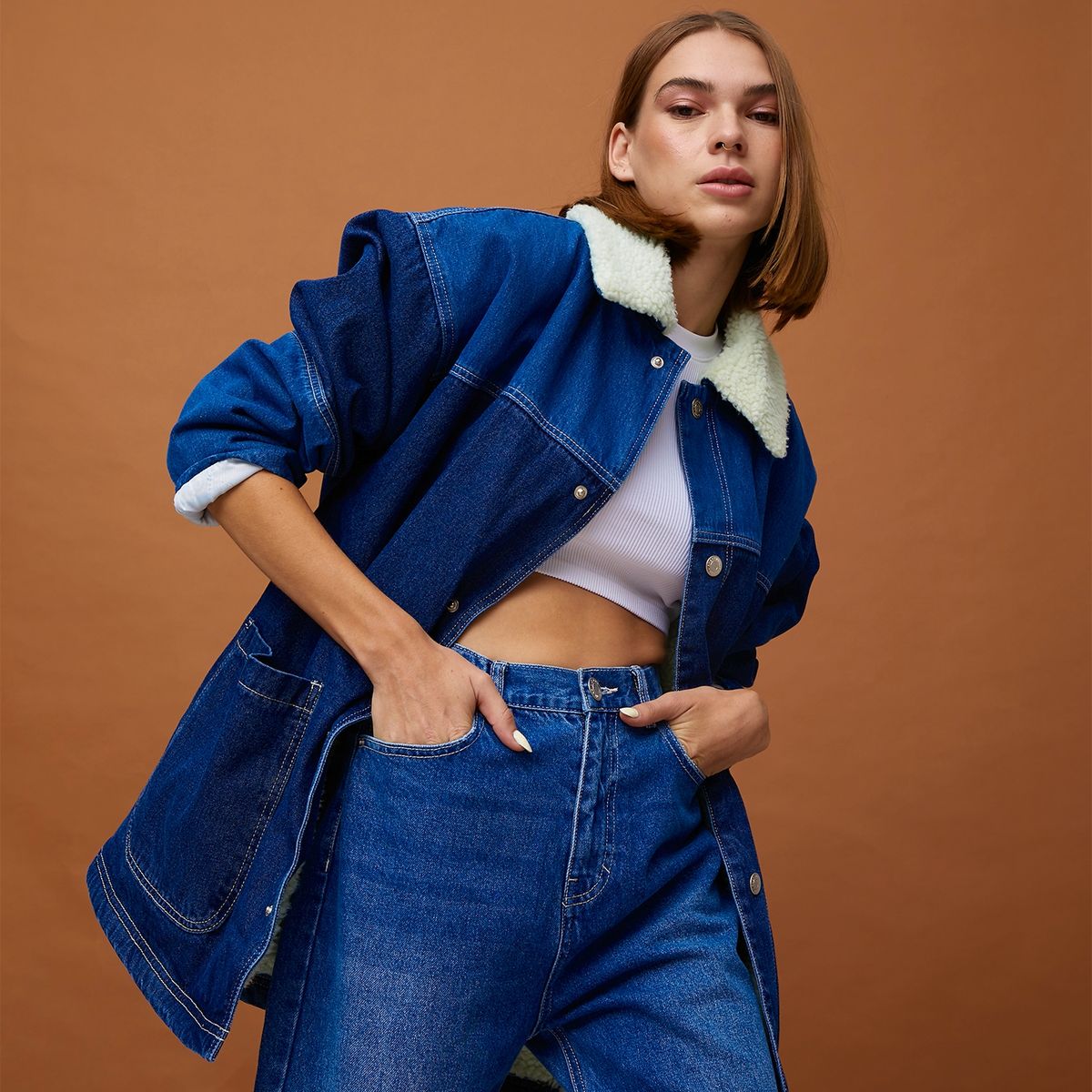 AMERICANINO - Chaqueta Jeans Chiporro Mujer Americanino