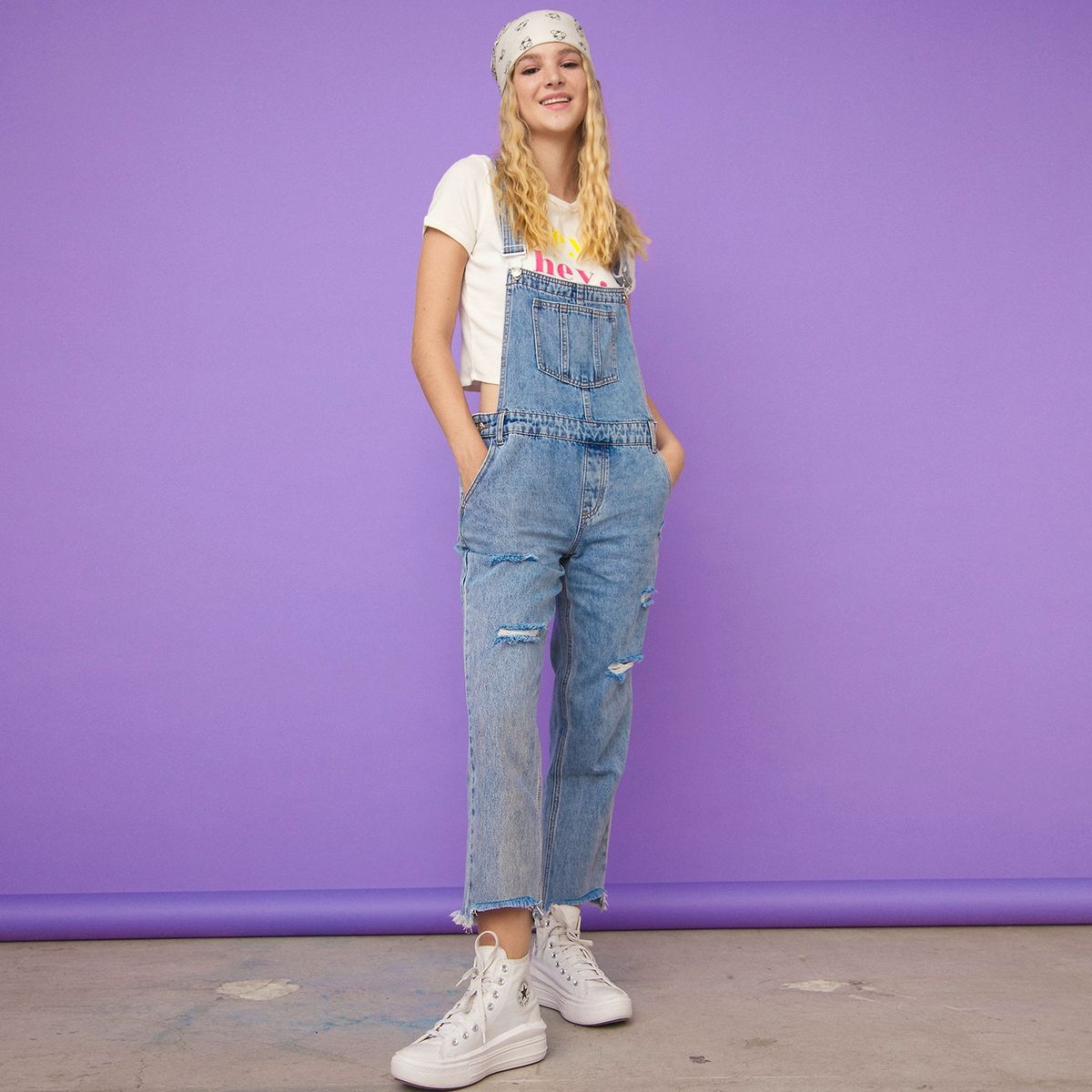 SYBILLA - Sybilla Jardinera Straight Tiro Medio Mujer