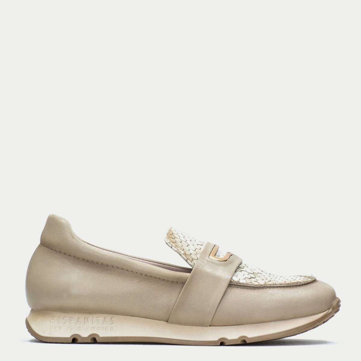 HISPANITAS - Hispanitas Zapato Casual Mujer Cuero Beige
