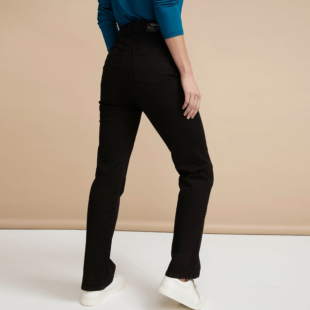 S COCCI - Stefano Cocci Jeans Recto Tiro Alto Mujer