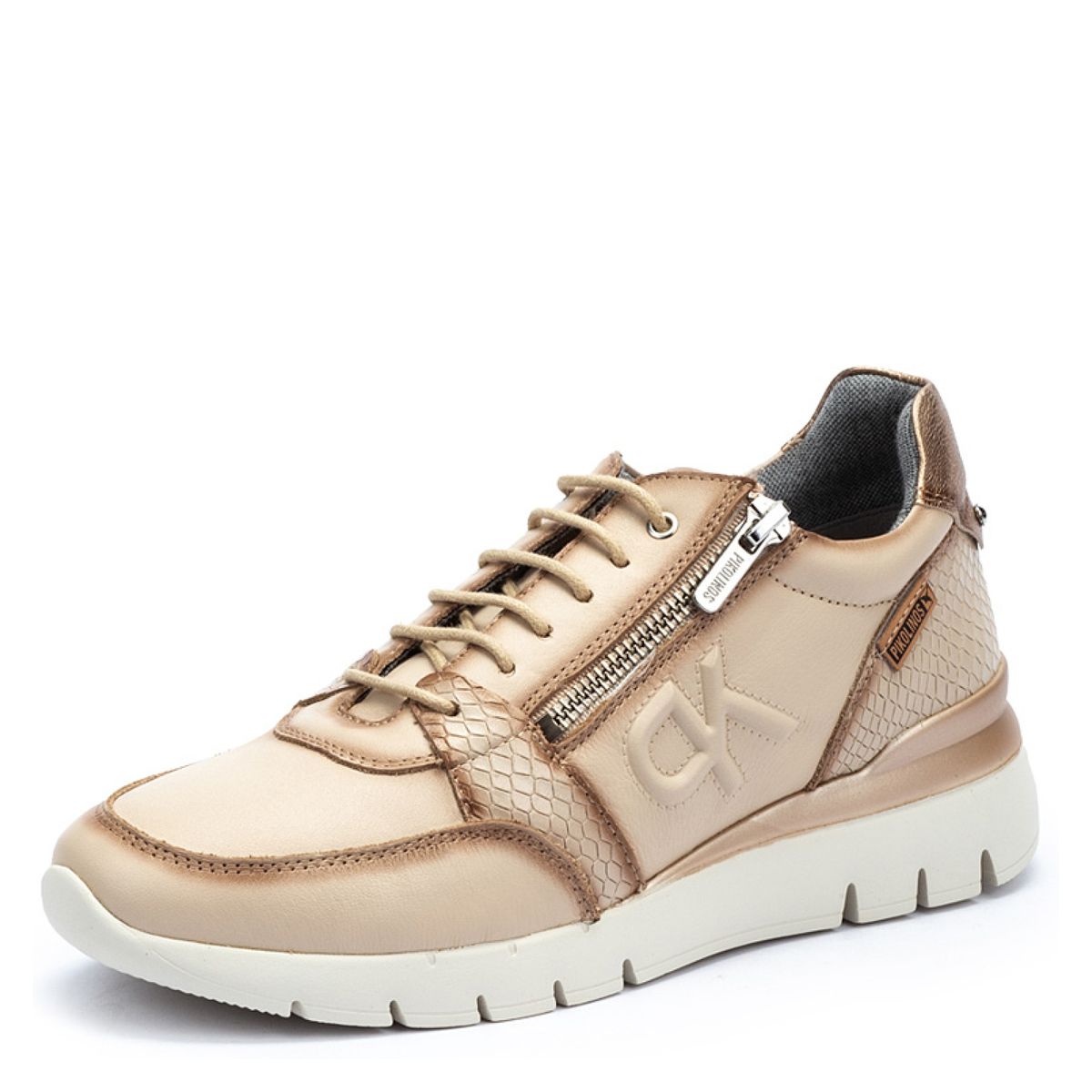 PIKOLINOS - Pikolinos Zapatilla Urbana Mujer Cuero Beige