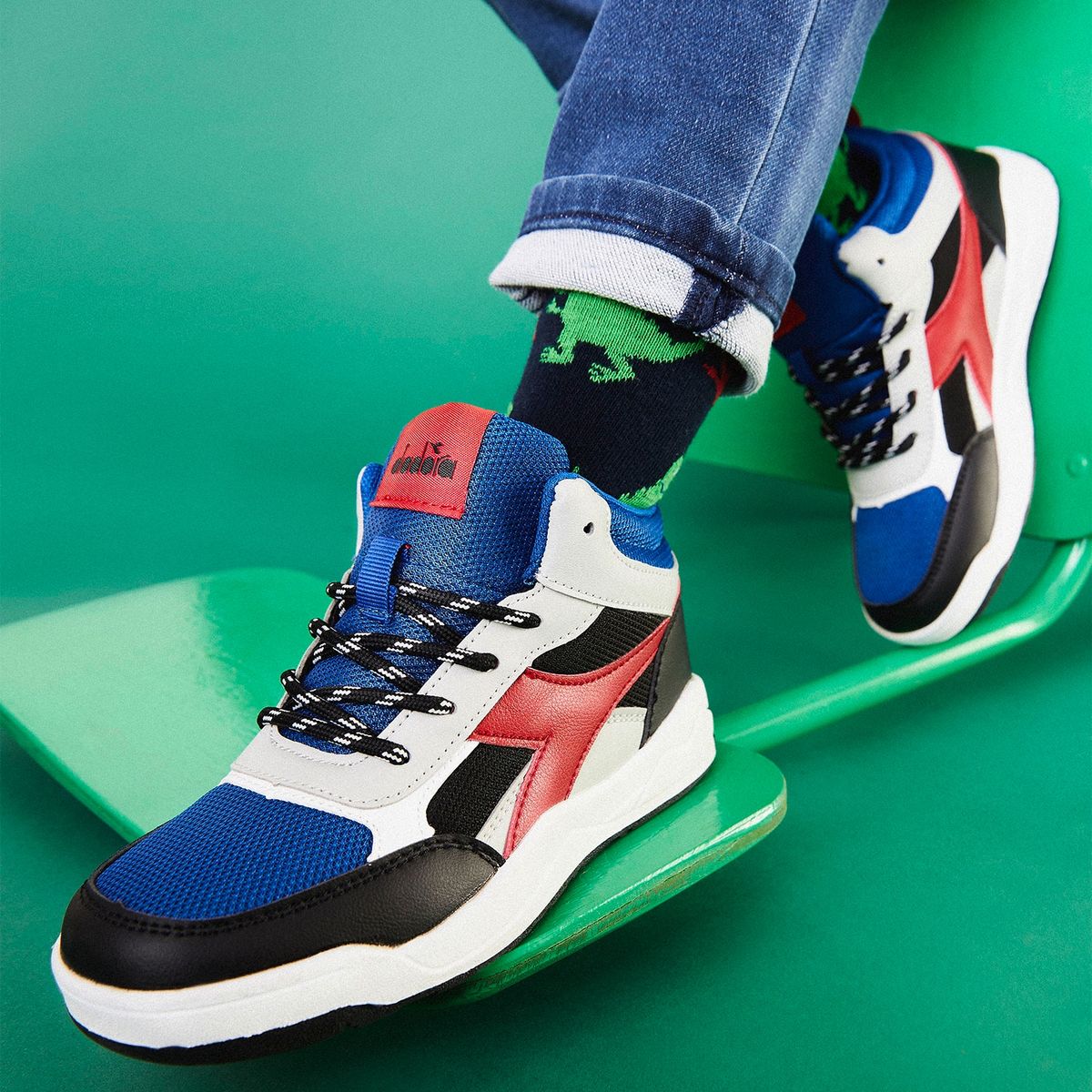 DIADORA - Zapatilla Urbana Niño Azul