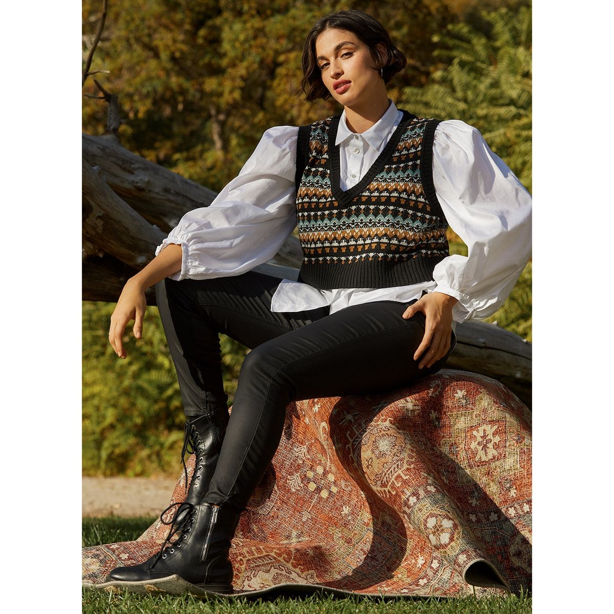 BASEMENT - Basement Sweater Sin Manga Mujer