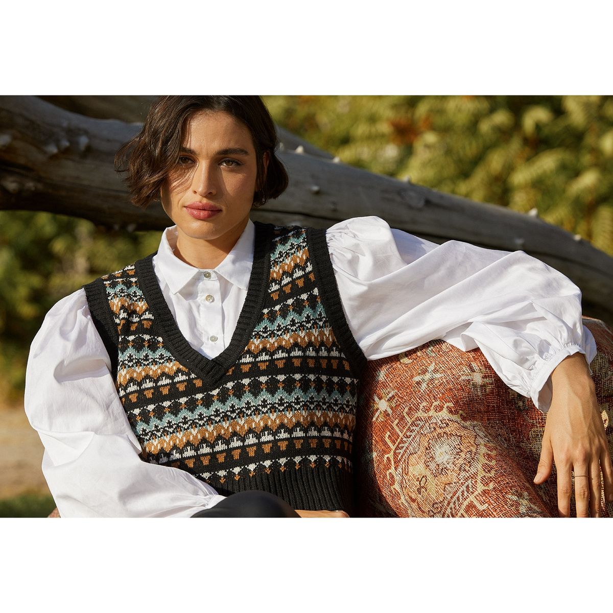 BASEMENT - Basement Sweater Sin Manga Mujer