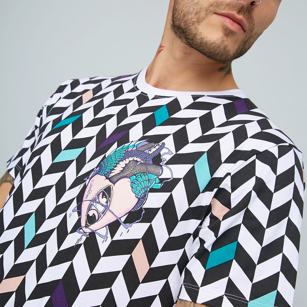 1KO - 1Ko Polera Manga Corta Algodon Hombre