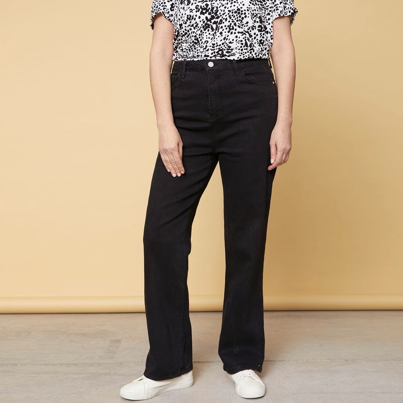 S COCCI - Jeans Recto Tiro Alto Mujer S. Cocci