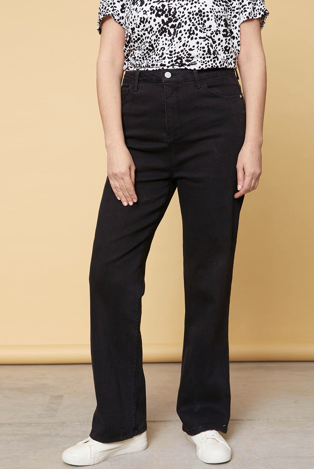 S COCCI - Jeans Recto Tiro Alto Mujer S. Cocci