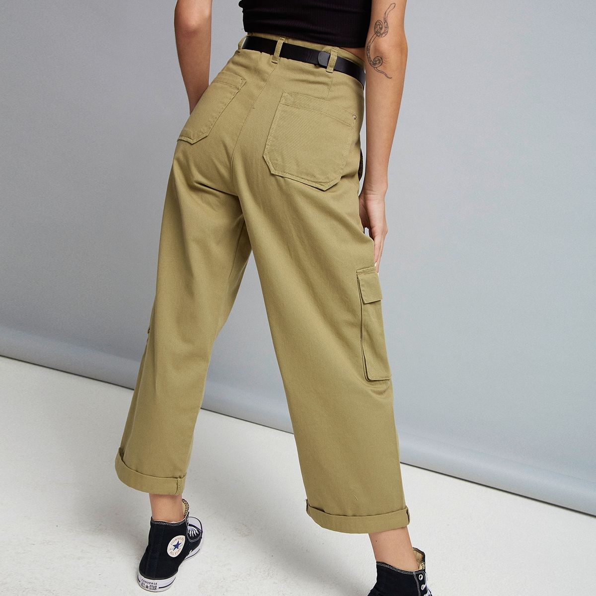 AMERICANINO - Jeans Wide Leg Tiro Alto Mujer Americanino