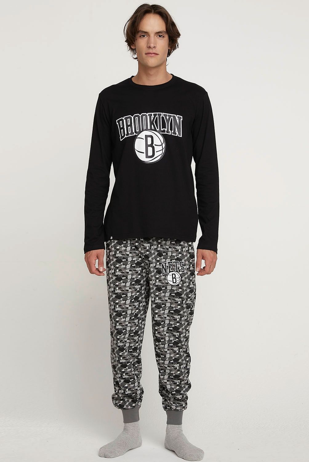 NBA - Pijama Manga Larga Algodón Hombre Nba