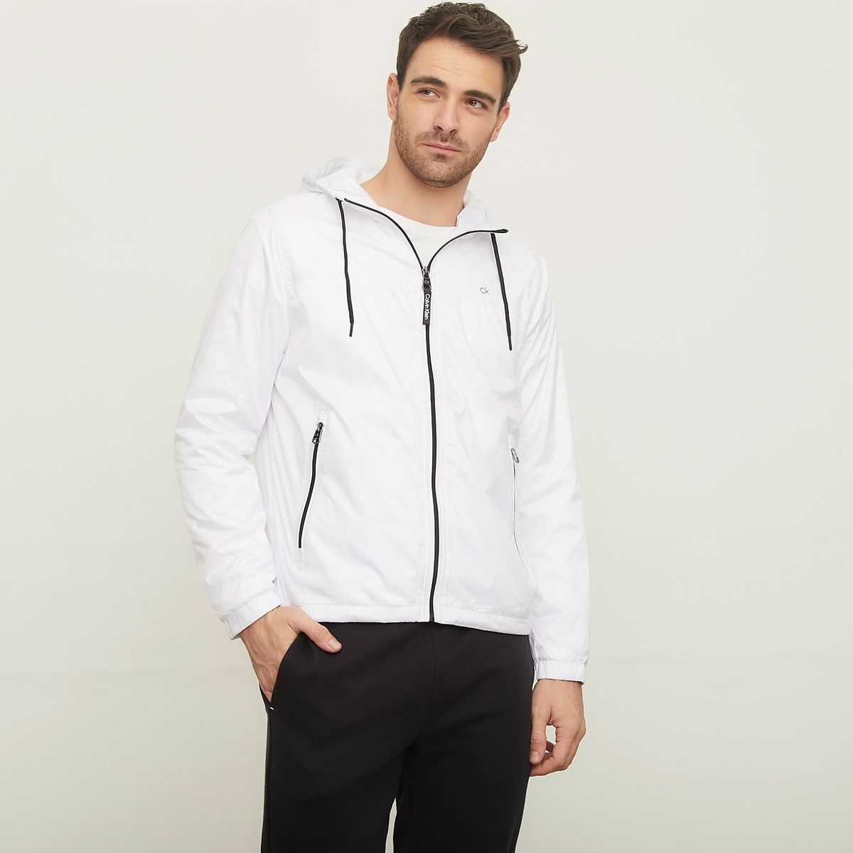 CALVIN KLEIN - Cortaviento Full Zipper Hombre Calvin Klein