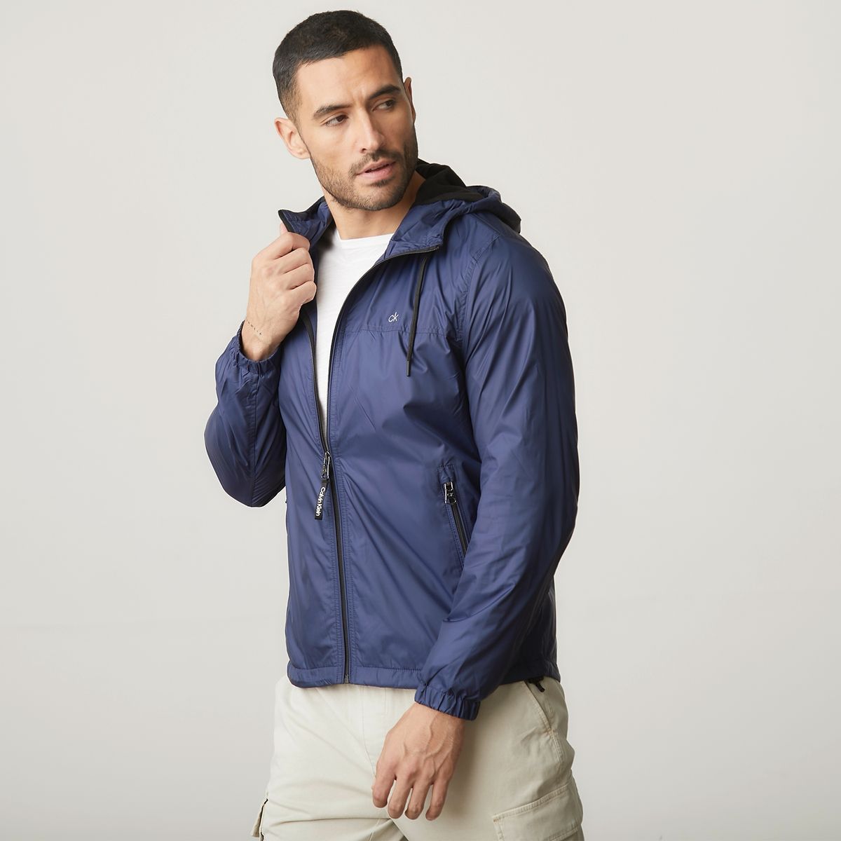 CALVIN KLEIN - Cortaviento Full Zipper Hombre Calvin Klein