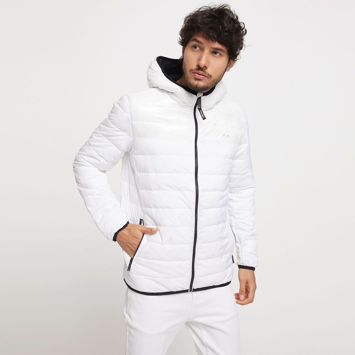 CALVIN KLEIN - Calvin Klein Parka Light Weight Con Gorro Hombre