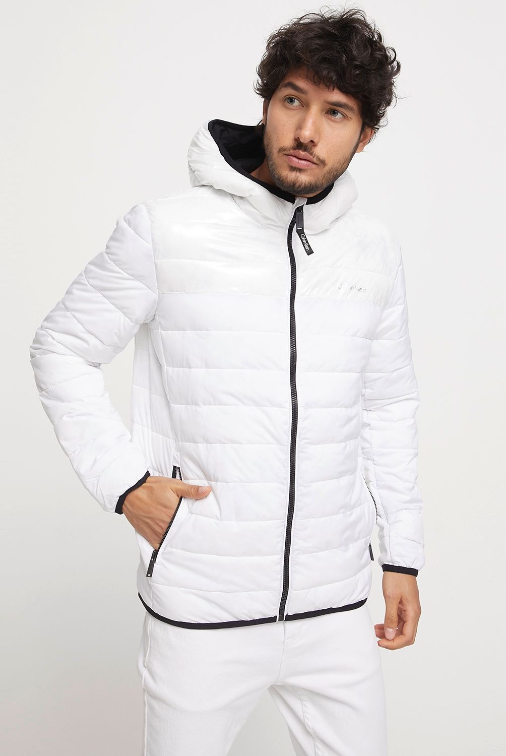 CALVIN KLEIN - Calvin Klein Parka Light Weight Con Gorro Hombre