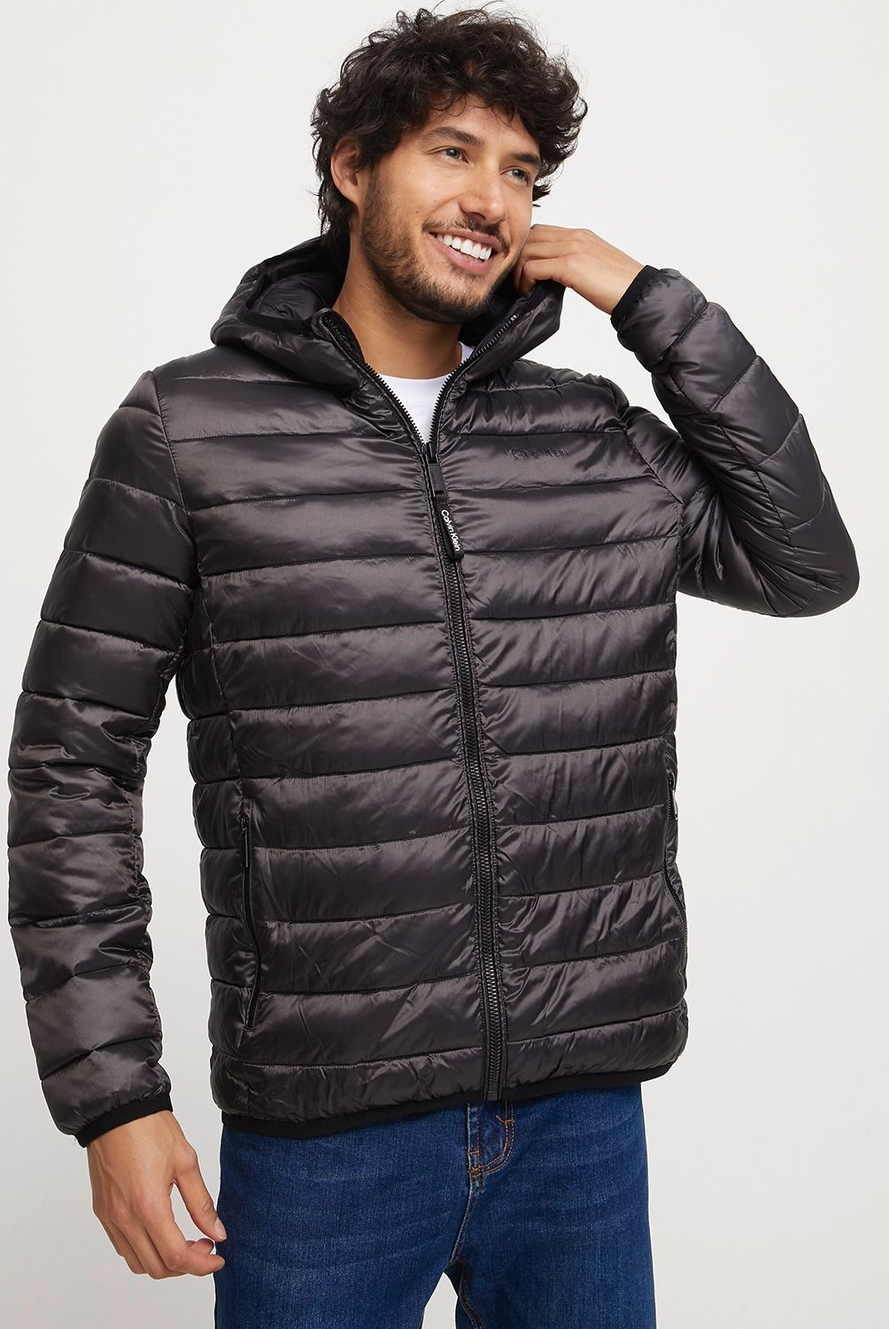 CALVIN KLEIN - Calvin Klein Parka Light Weight Con Gorro Hombre