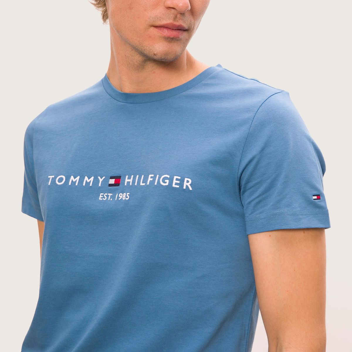 TOMMY HILFIGER - Polera Algodón Orgánico Hombre Tommy Hilfiger