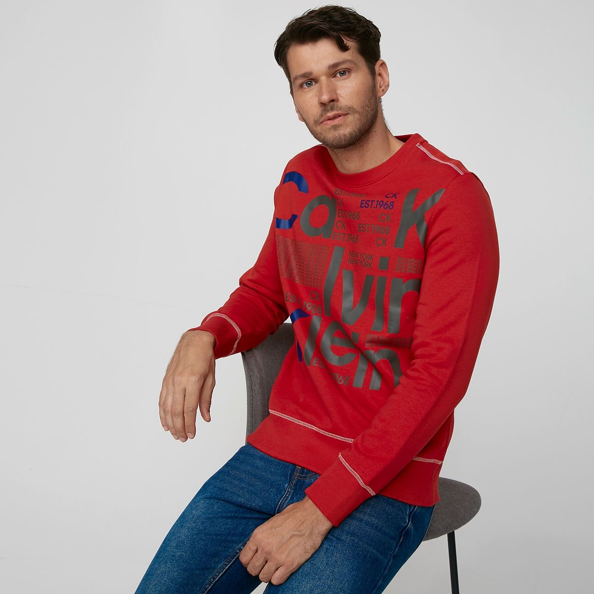 CALVIN KLEIN - Calvin Klein Polerón Cuello Redondo Hombre