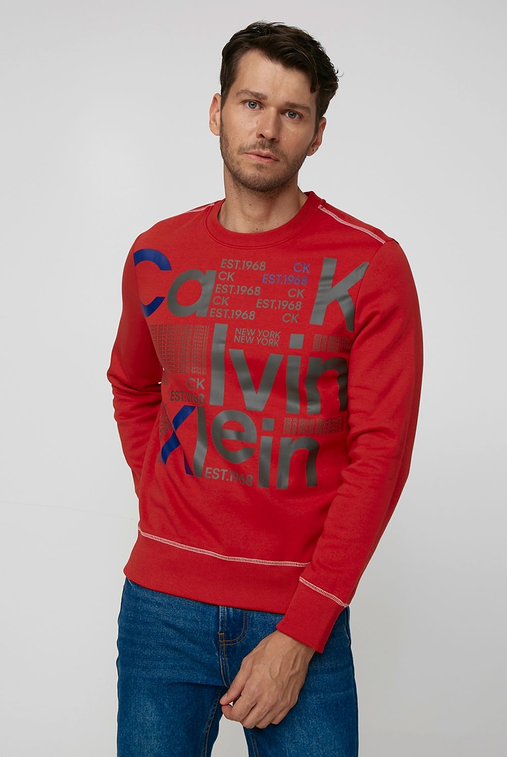 CALVIN KLEIN - Calvin Klein Polerón Cuello Redondo Hombre