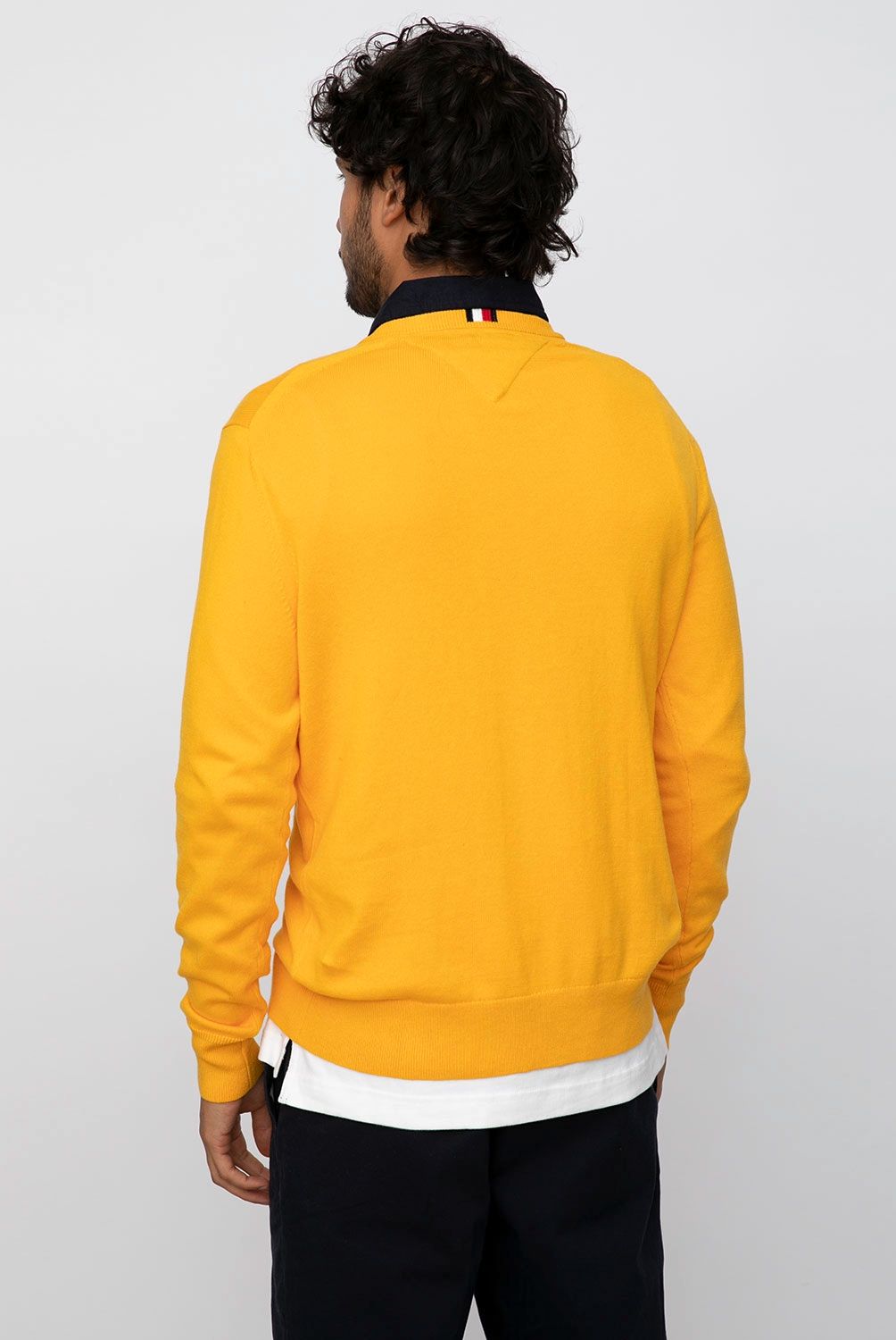 TOMMY HILFIGER - Tommy Hilfiger Sweater Cuello V Algodón Pima Cashemere Hombre