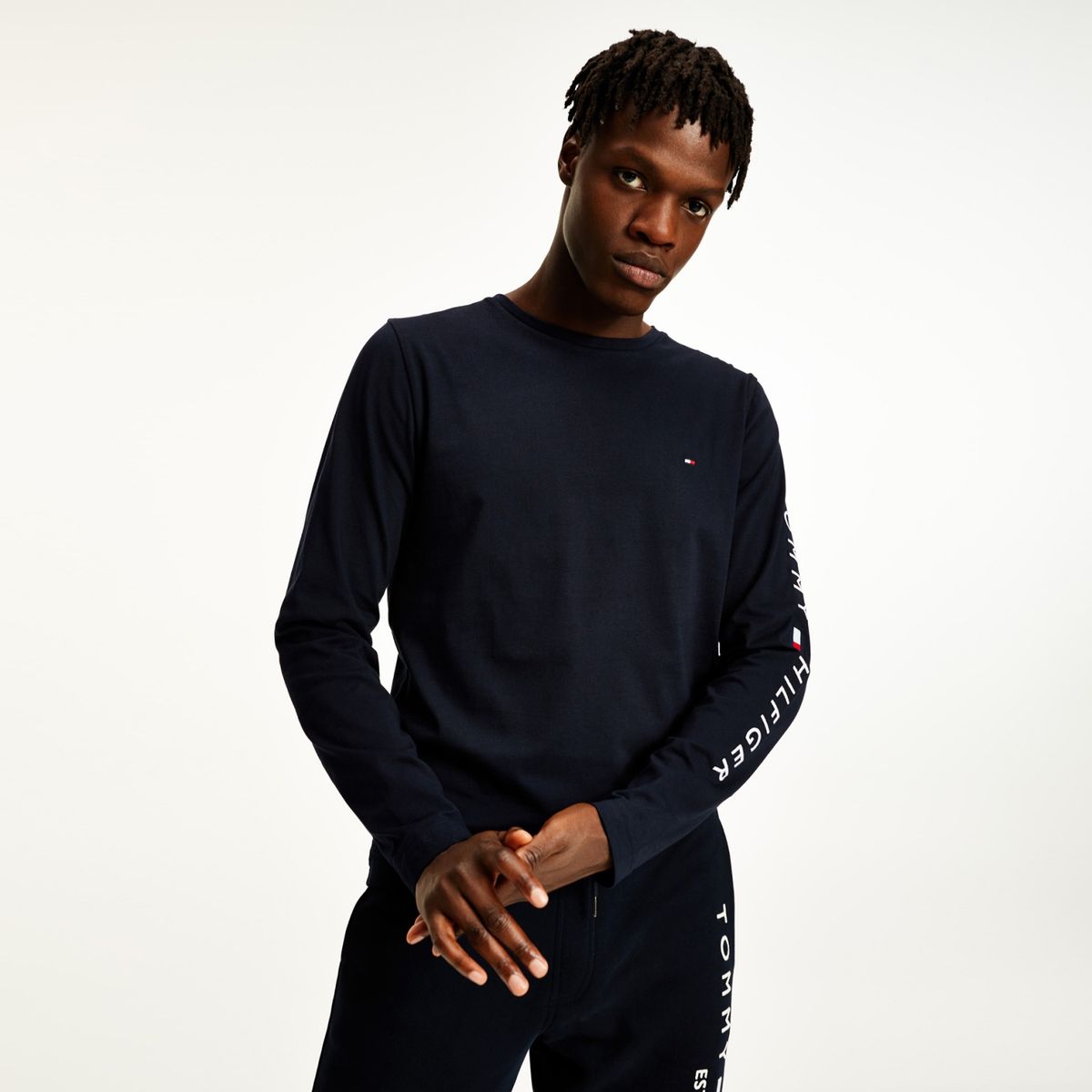 TOMMY HILFIGER - Polera Manga Larga Hombre Tommy Hilfiger