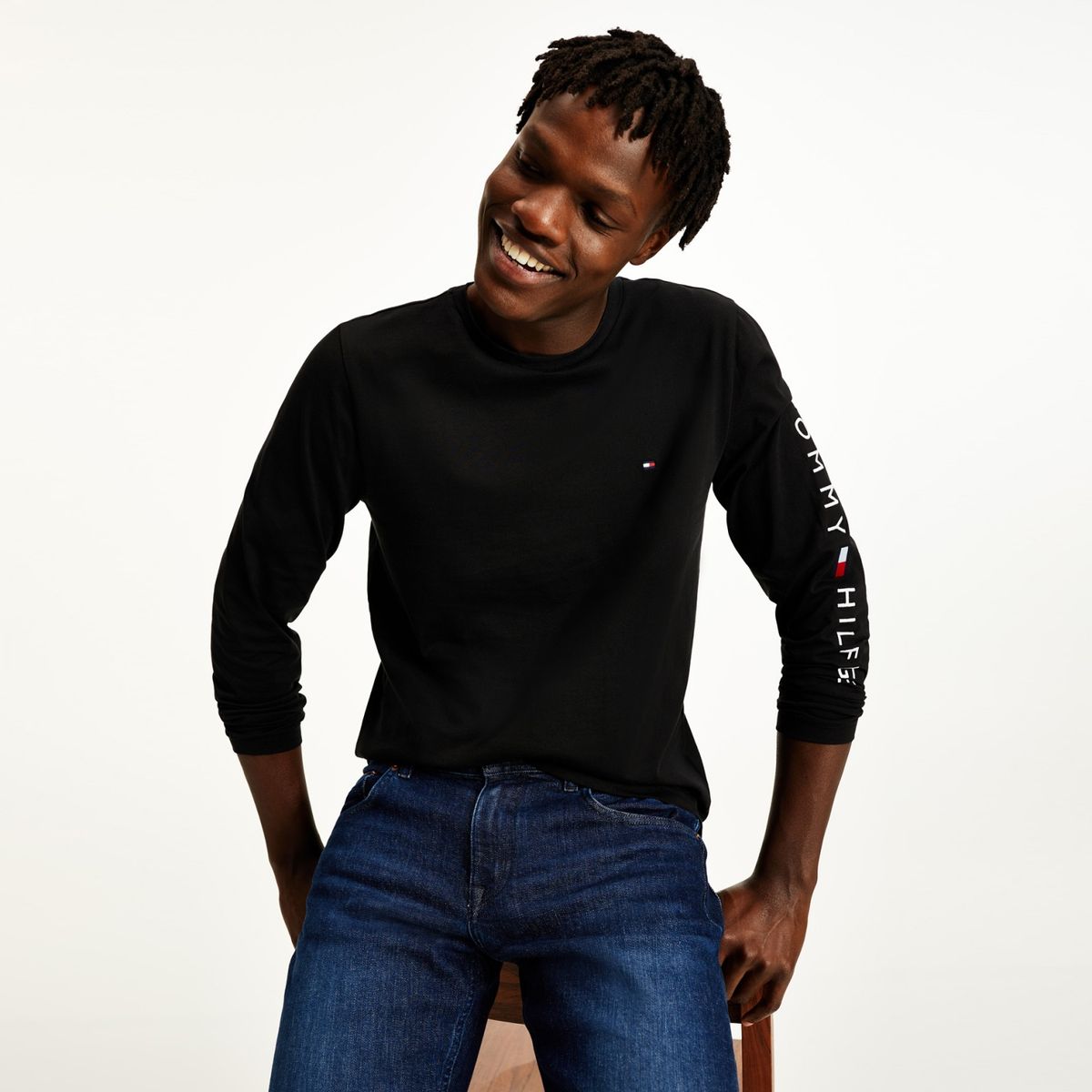 TOMMY HILFIGER - Polera Manga Larga Hombre Tommy Hilfiger