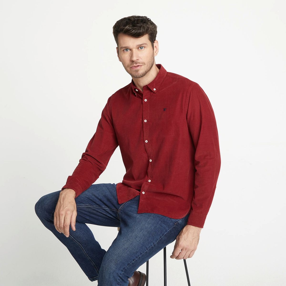 WOLF&HANK - Wolf&Hank Camisa De Vestir Formal Algodón Hombre