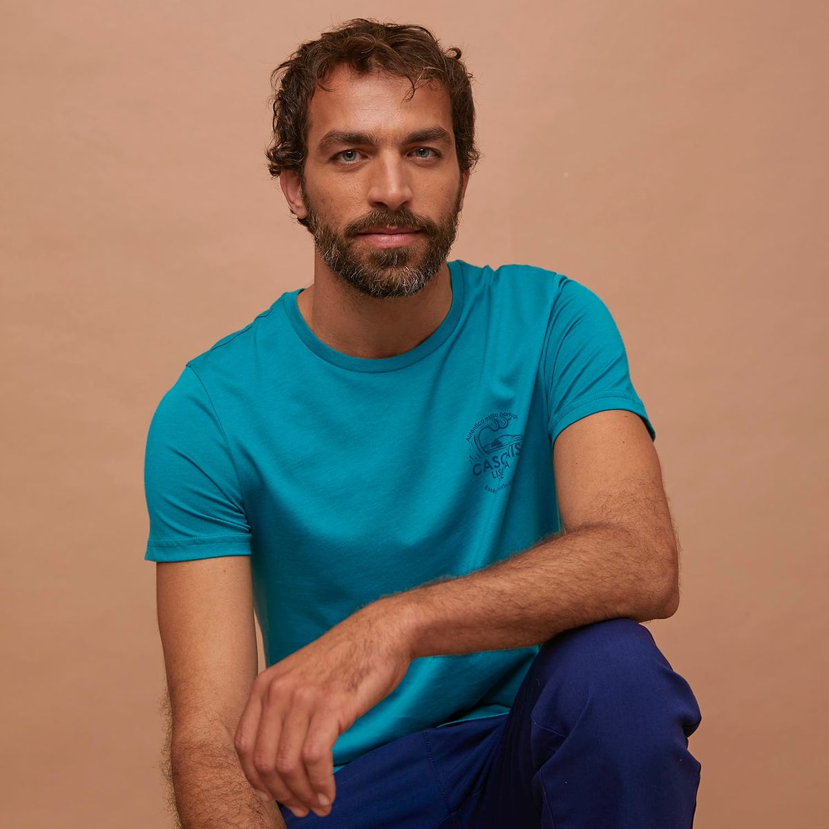 CASCAIS - Cascais Polera Manga Corta Algodón Hombre